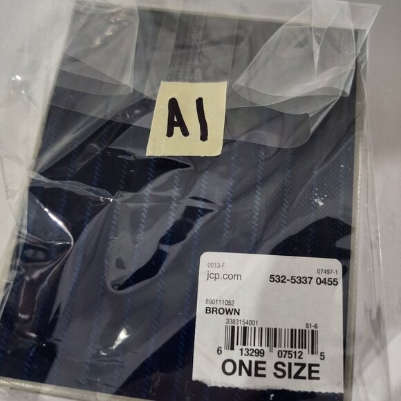 NIB Men's Stafford Slim Wallet Slimfold Contrasting Canvas Genuine Leather Brown - Picture 11 of 11